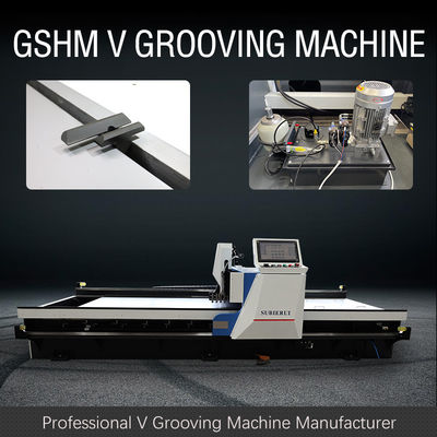 CNC V-groefmachine met hydraulische voetaandrijving voor deuren - model 1225