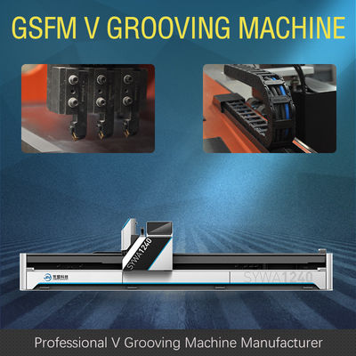 Horizontale CNC V Snijmachine V Groover-Machine voor Comités 1560 van de MetaalGordijngevel
