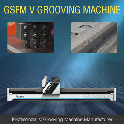1250mm CNC Antiskateboard Om metaal te snijden V van de Bladmachine Groover-Machine