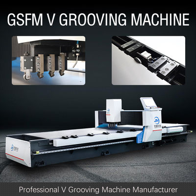 Hoogsnel horizontaal V-groef snijmachine 5900 × 2000 × 1550 mm voor metalen panelen