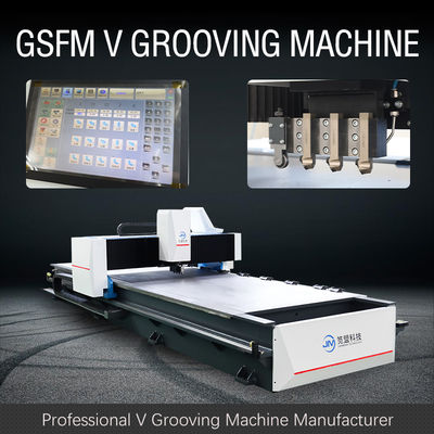 Volledig Automatische die CNC V het Groeven Machine Vier in Deurindustrie wordt opgeruimd